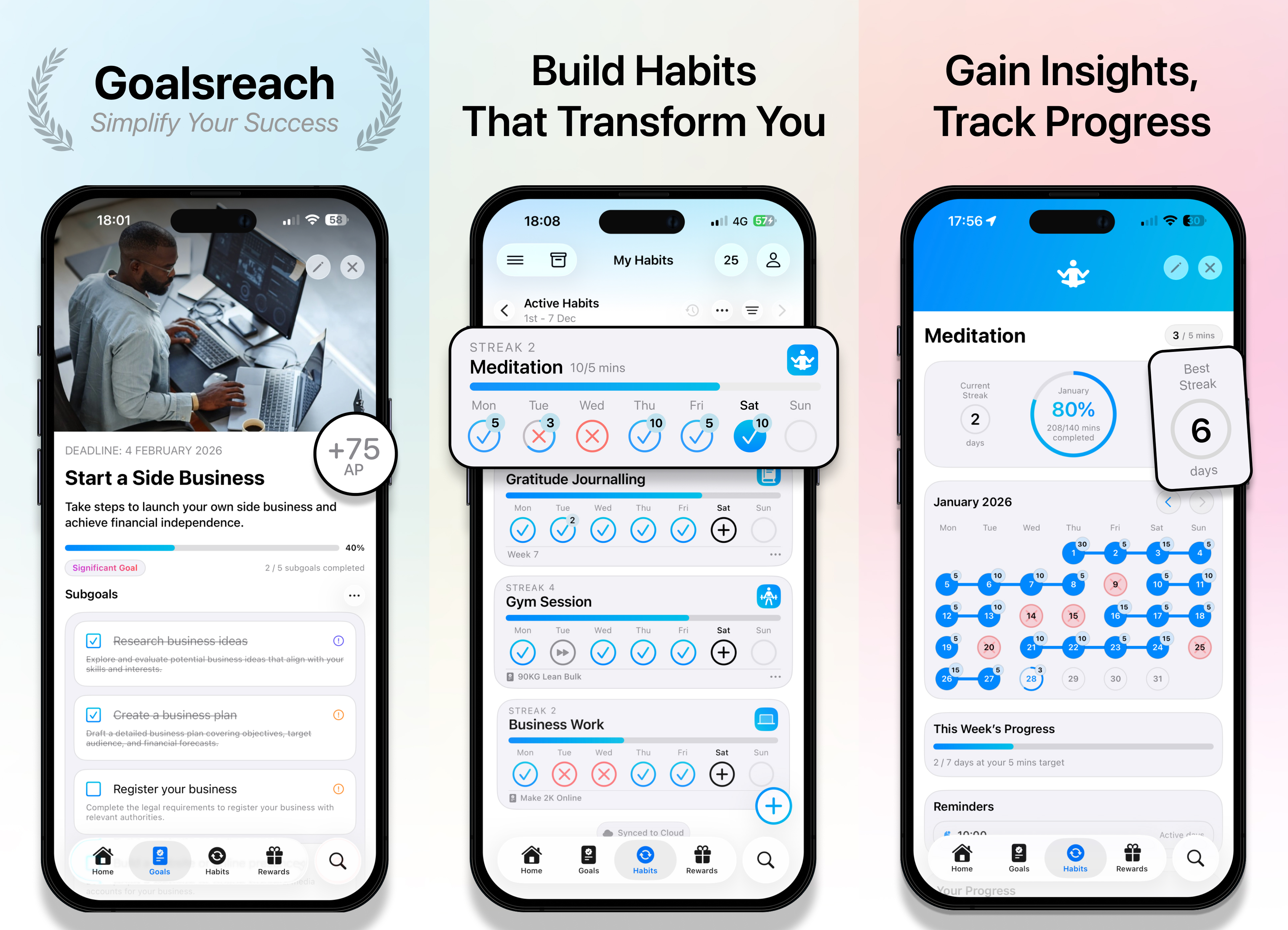 Goalsreach app showcase